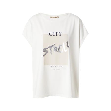 Smith & Soul Smith&Soul Shirt ecru / zwart / zilver / wit