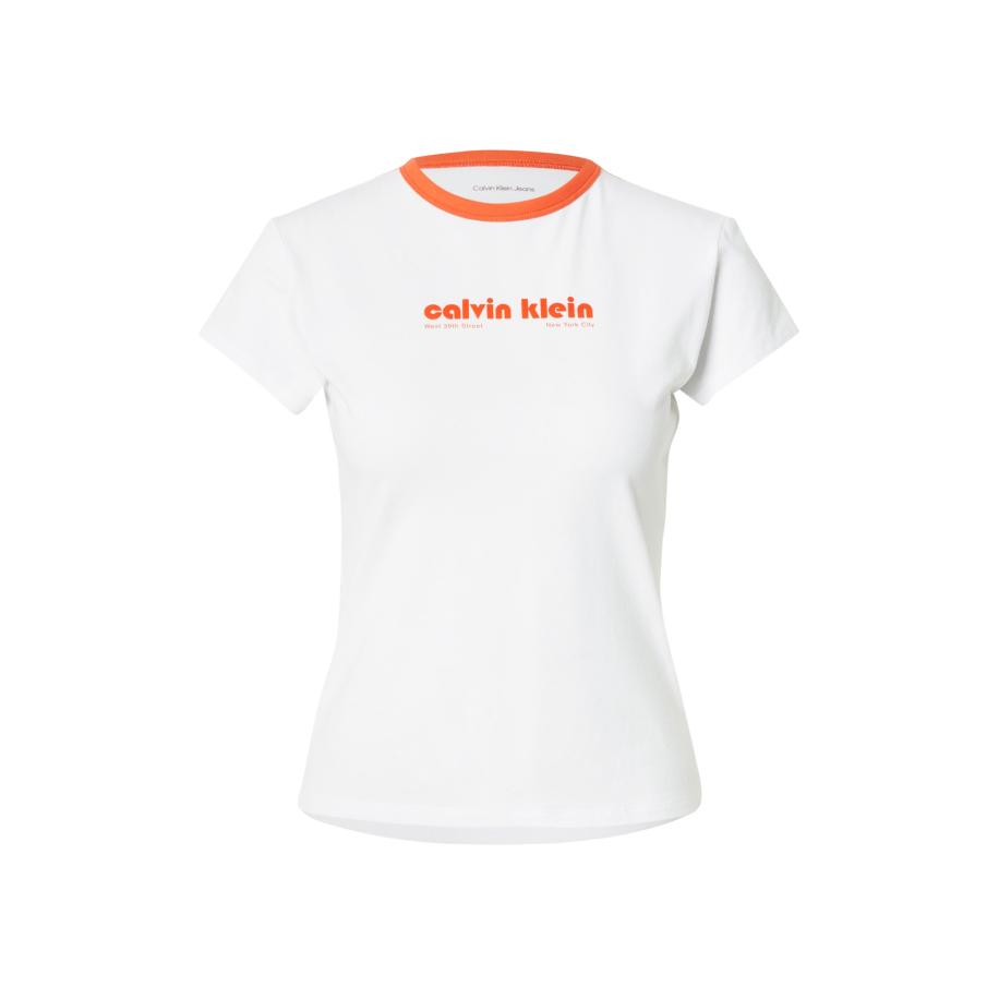 Calvin Klein Calvin Klein Jeans Shirt oranje / wit -