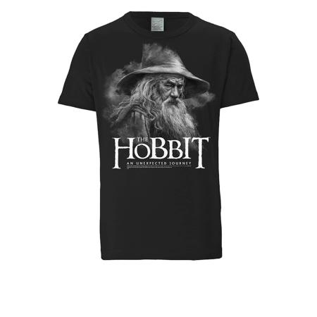 LOGOSHIRT Shirt Hobbit - Gandalf lichtgrijs / zwart