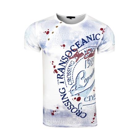 Rusty Neal Rusty Neal Shirt blauw / donkerrood / wit