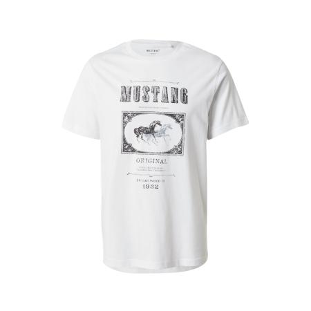 Mustang MUSTANG Shirt Akron zwart / wit
