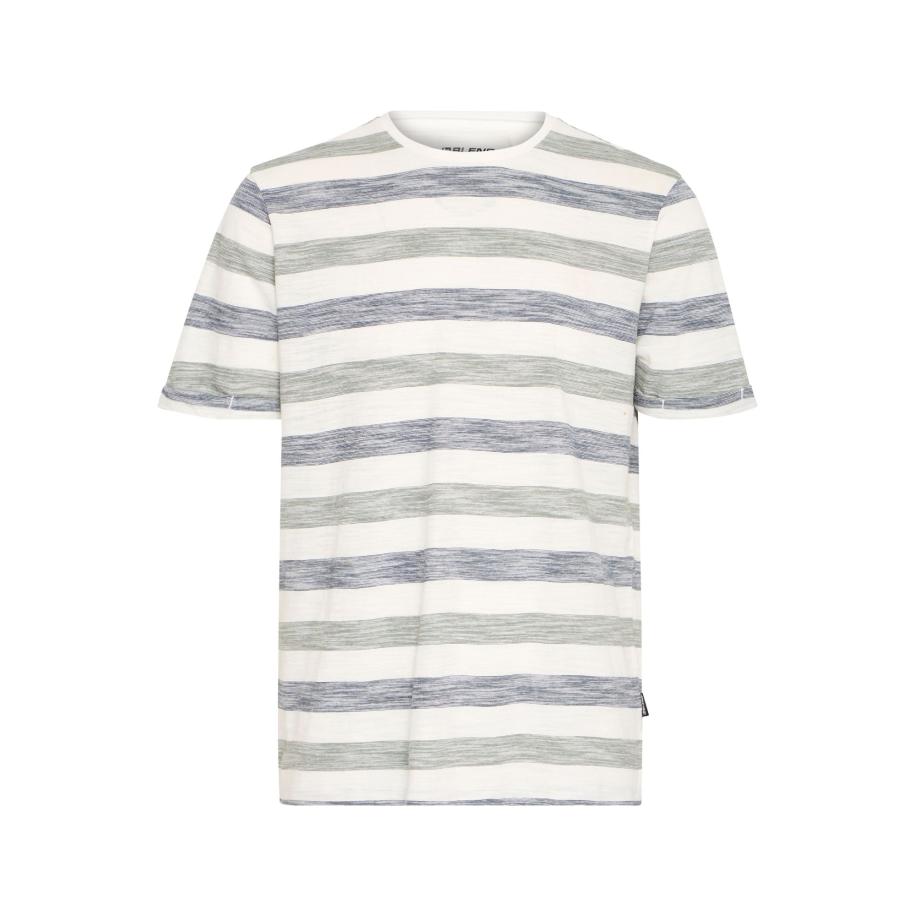 Blend BLEND Shirt BHJelani donkerblauw / lichtgroen / wit -