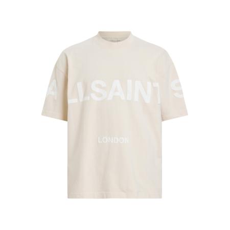 AllSaints AllSaints Shirt BIGGY lichtbruin / wit