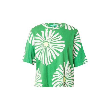 United Colors of Benetton UNITED COLORS OF BENETTON Shirt groen / wit