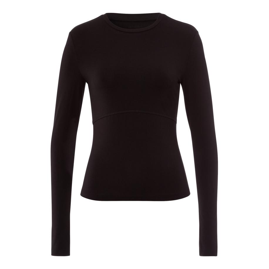 Les Lunes Les Lunes Shirt Flow Longsleeve zwart -