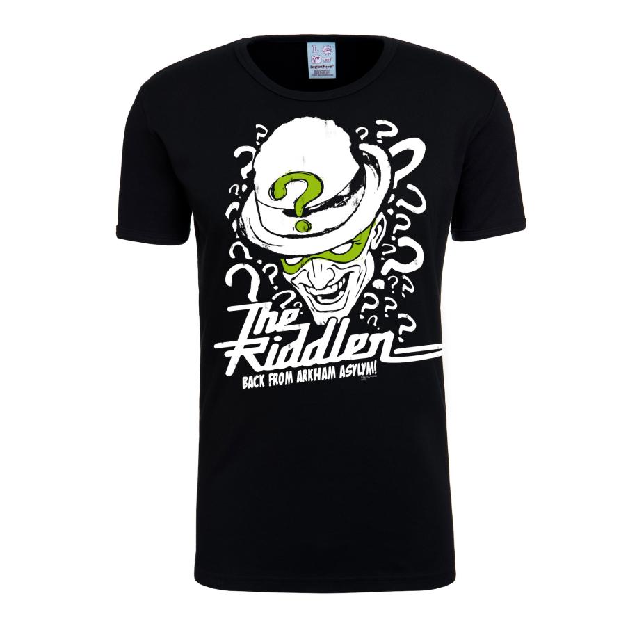 LOGOSHIRT Shirt The Riddler kiwi / zwart / wit Zwart