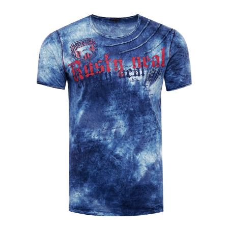 Rusty Neal Rusty Neal Shirt indigo / rood