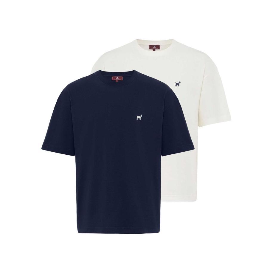 Williot Williot Shirt marine / wit -