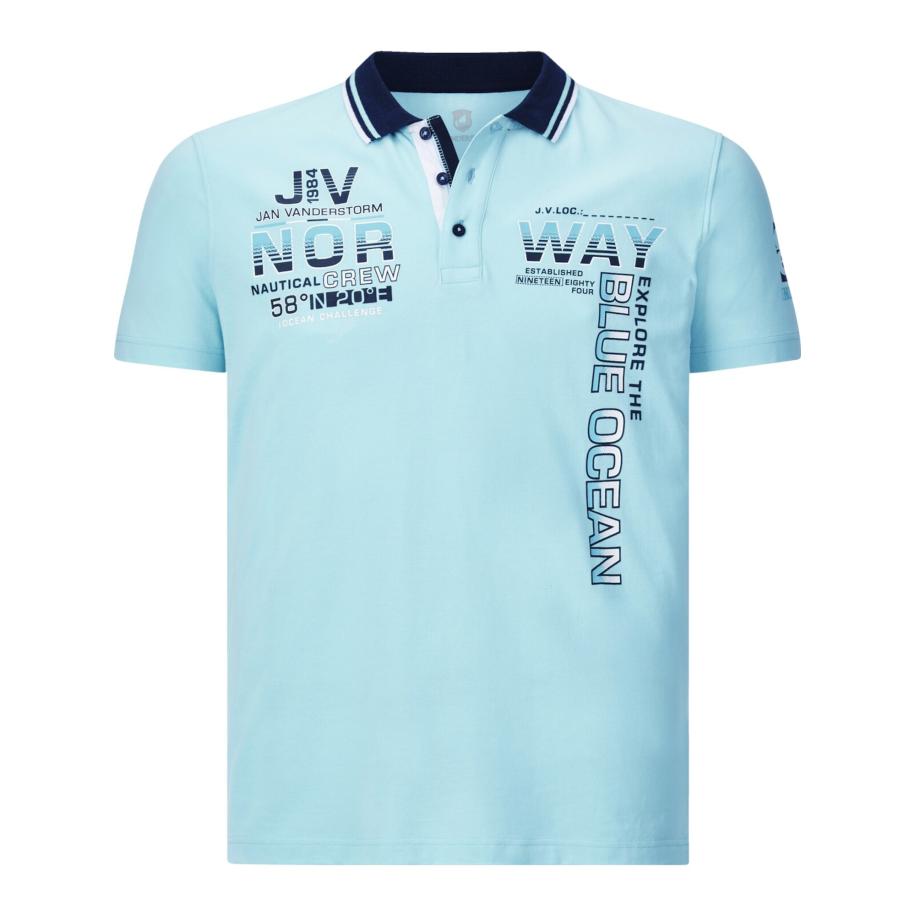 jan vanderstorm Jan Vanderstorm Shirt Jerker navy / hemelsblauw / wit -