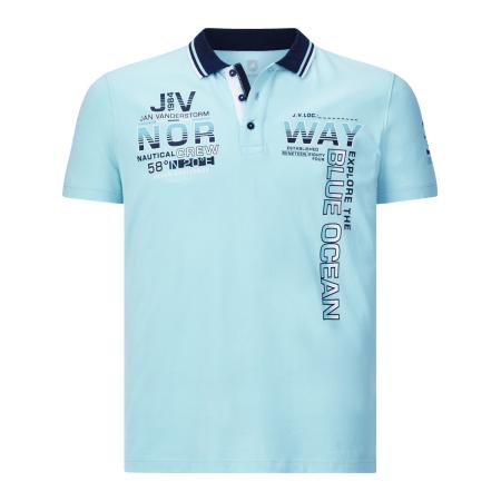 jan vanderstorm Jan Vanderstorm Shirt Jerker navy / hemelsblauw / wit