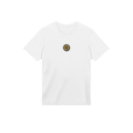 F4NT4STIC F4NT4STIC Shirt Happy Flower geel / wit