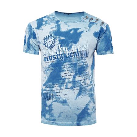 Rusty Neal Rusty Neal Shirt blauw / lichtblauw