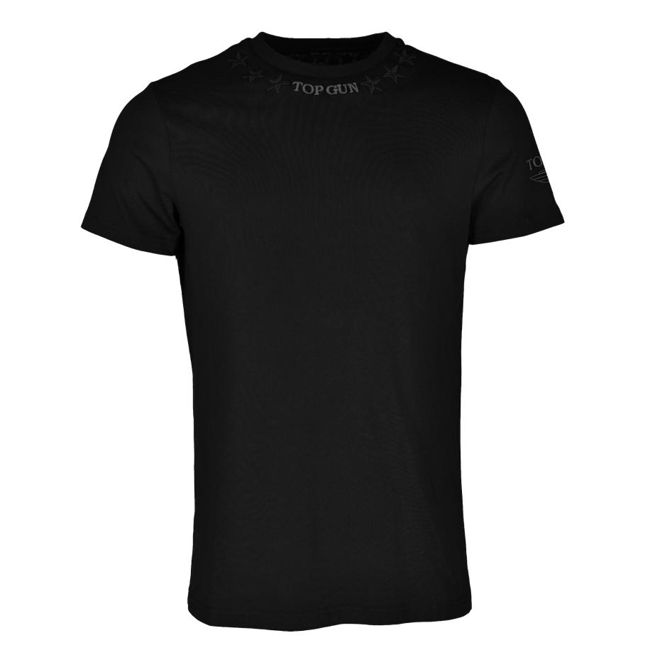 TOP GUN Shirt grijs / zwart Zwart