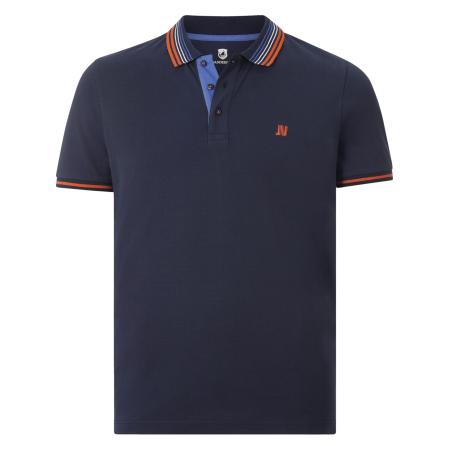 jan vanderstorm Jan Vanderstorm Shirt Volkbert donkerblauw / bloedrood / wit