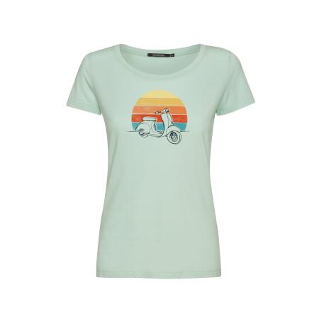 GreenBomb GREENBOMB Shirt Lifestyle Scooter cyaan blauw / geel / mintgroen / kreeft
