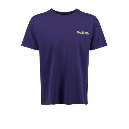 Key Largo Key Largo Shirt VIVE LA VIDA geel / donkerlila