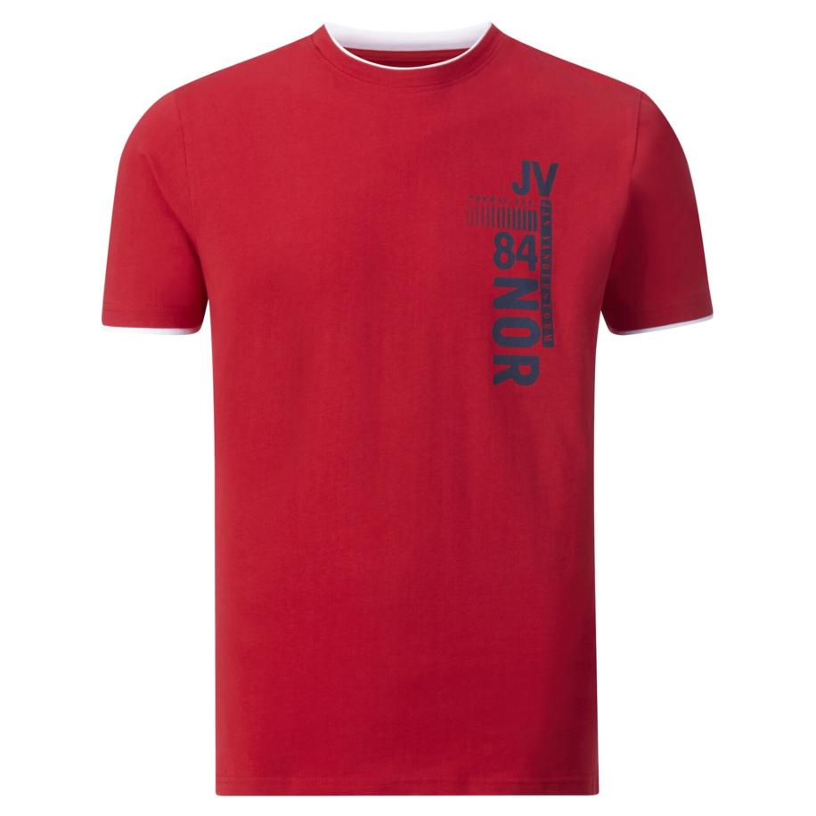 jan vanderstorm Jan Vanderstorm Shirt Flemming navy / rood -