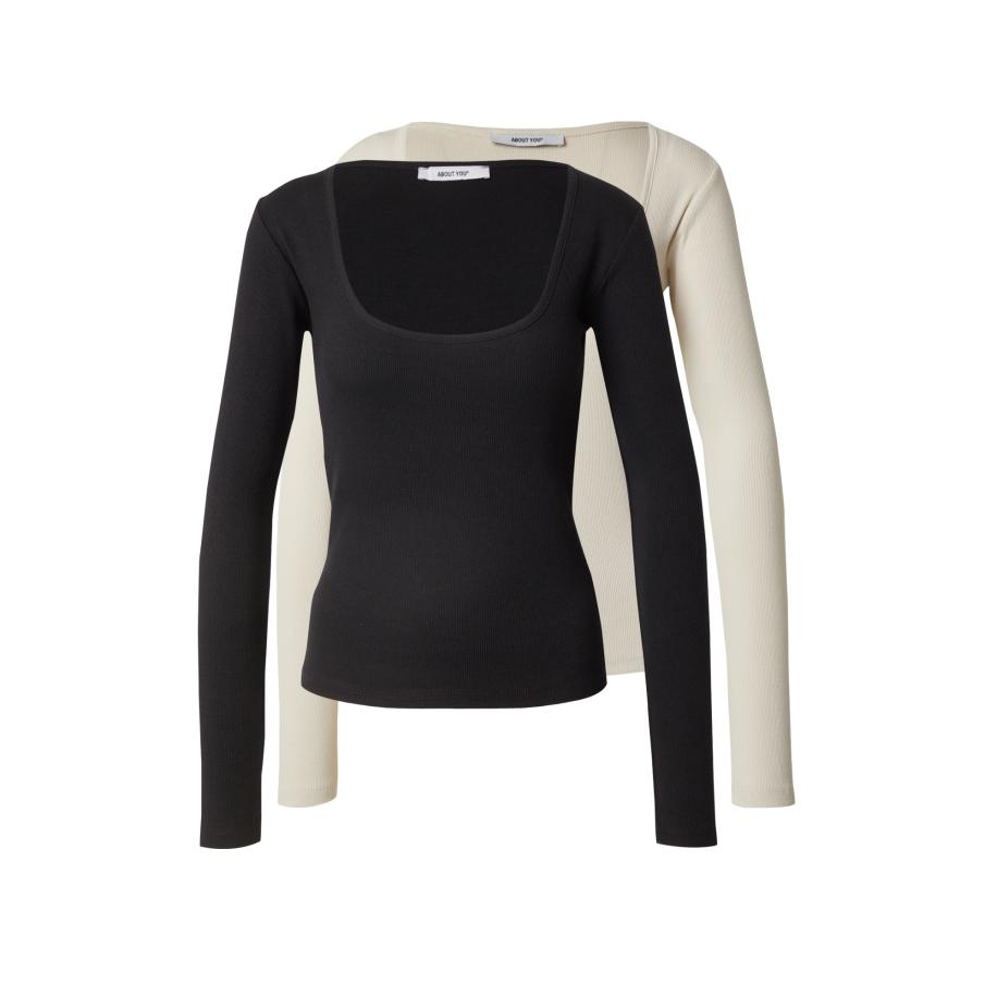 ABOUT YOU ABOUT YOU Shirt Liane beige / zwart -