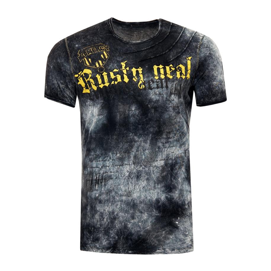Rusty Neal Rusty Neal Shirt geel / zwart -
