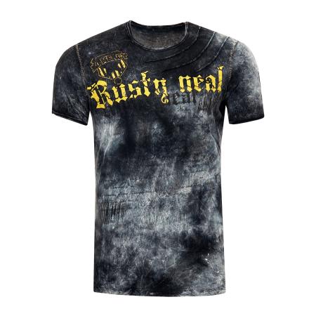 Rusty Neal Rusty Neal Shirt geel / zwart