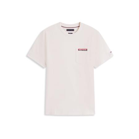 TOMMY HILFIGER Shirt AMERICANA navy / lichtgeel / bloedrood