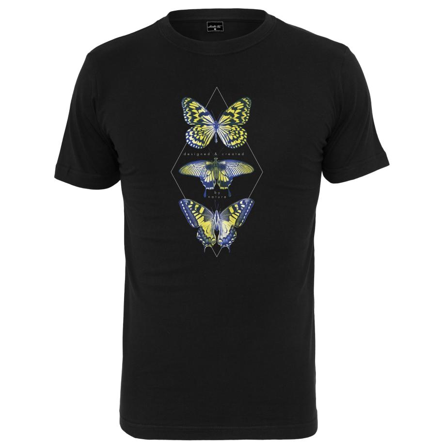 MT Men Shirt blauw / geel / zwart / wit Zwart