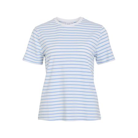 Vila VILA Shirt lichtblauw / wit