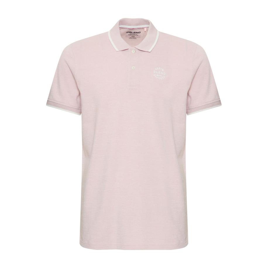 BLEND Shirt Nate pastelroze / wit Roze