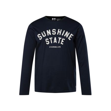 men plus Men Plus Shirt zwart / wit