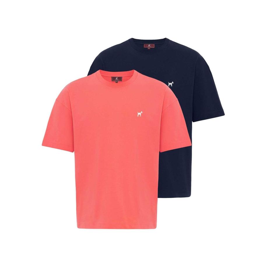 Williot Williot Shirt marine / watermeloen rood -