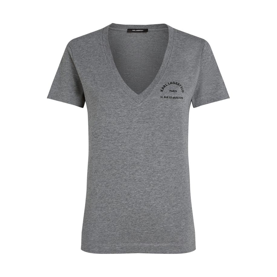 Karl Lagerfeld Karl Lagerfeld Shirt Rue St-Guillaume grijs / zwart -