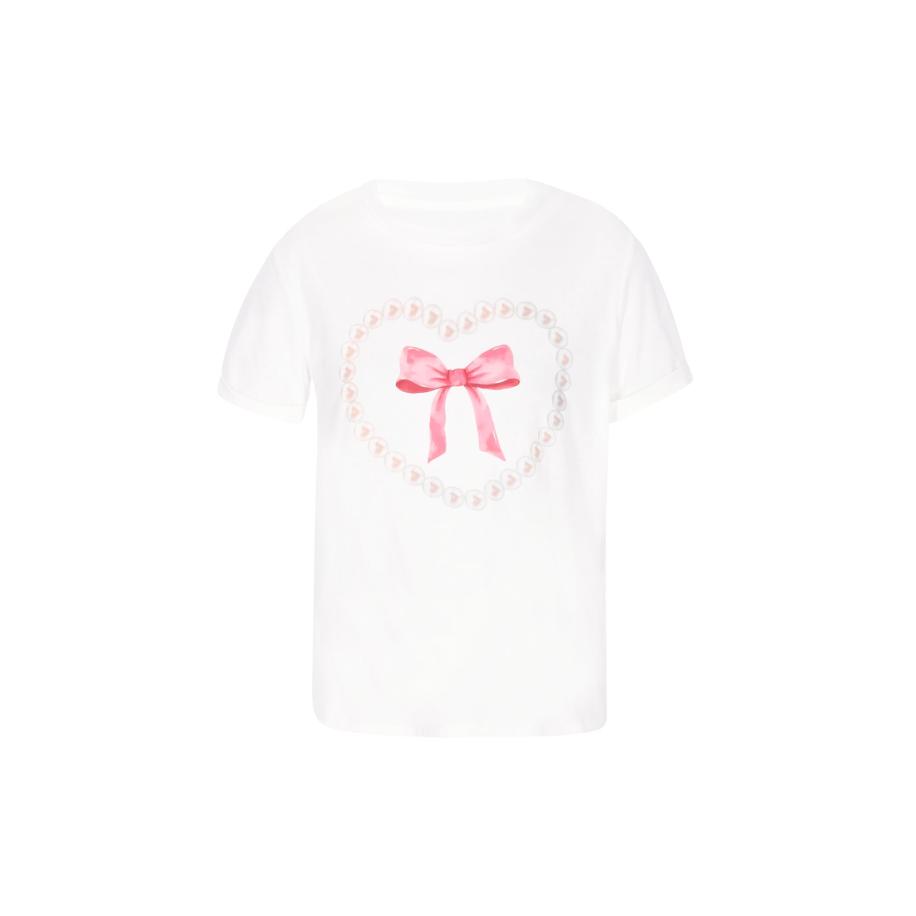 NALLY NALLY Shirt Fashion Look taupe / pink / pastelroze / wit -