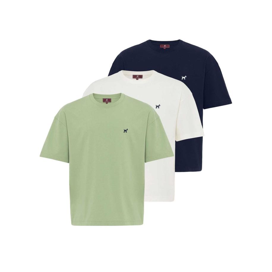 Williot Williot Shirt marine / pastelgroen / wit -