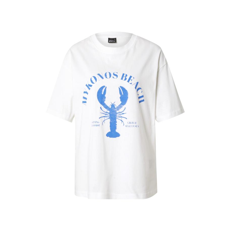 Gina Tricot Gina Tricot Oversized shirt hemelsblauw / offwhite -