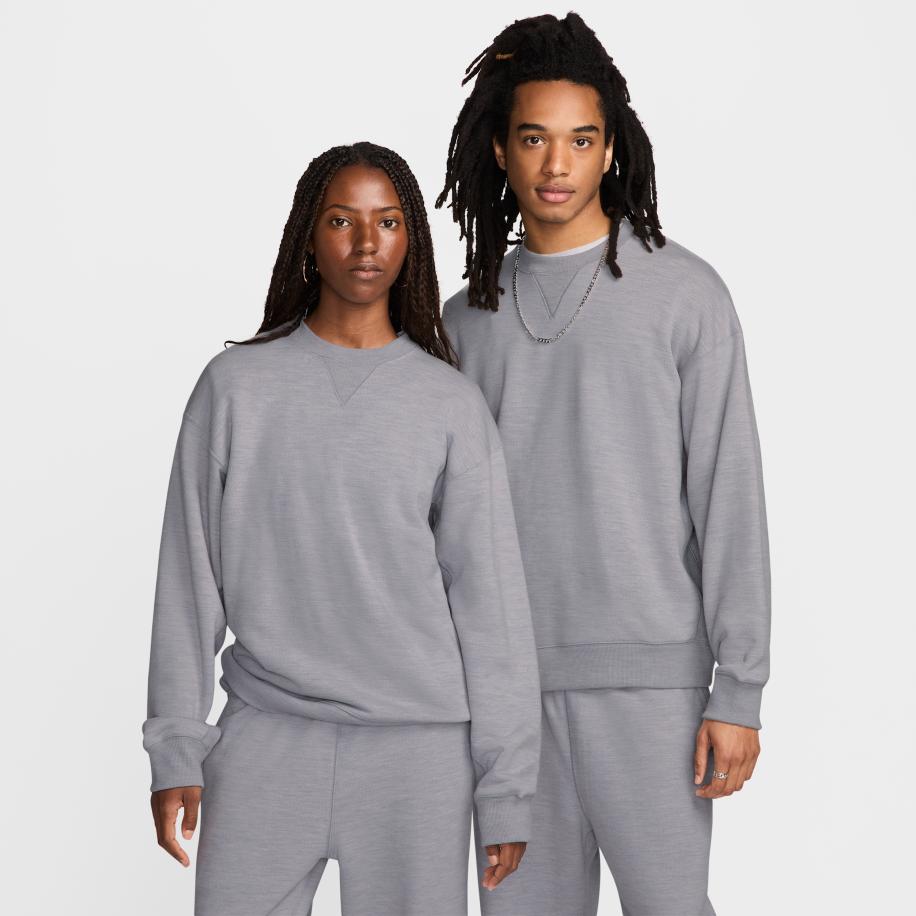 Nike Wool Classics top met ronde hals - Grijs Grijs