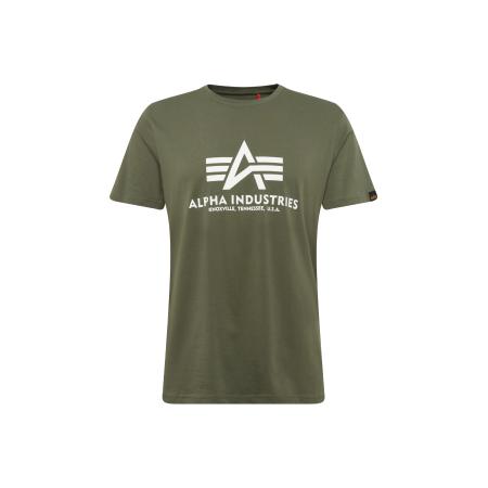 ALPHA INDUSTRIES Shirt olijfgroen / wit