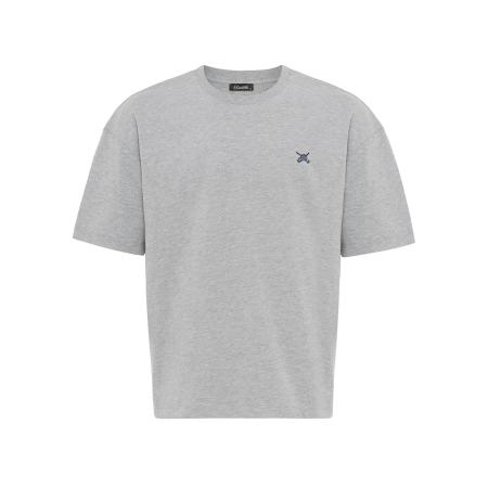 Cool Hill Cool Hill Shirt navy / grijs gemêleerd