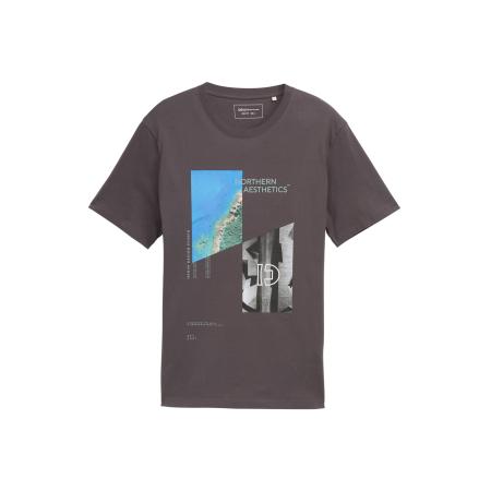 Tom Tailor TOM TAILOR DENIM Shirt azuur / lichtgrijs / donkergrijs / wit