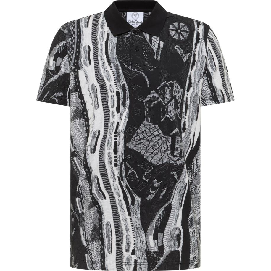 carlo colucci Carlo Colucci Shirt Eisath grijs / zwart / wit -