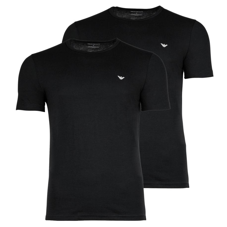 Emporio Armani T-Shirts 2-Pack Zwart
