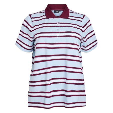 Zizzi Zizzi Shirt Casila hemelsblauw / cyclaam / wit