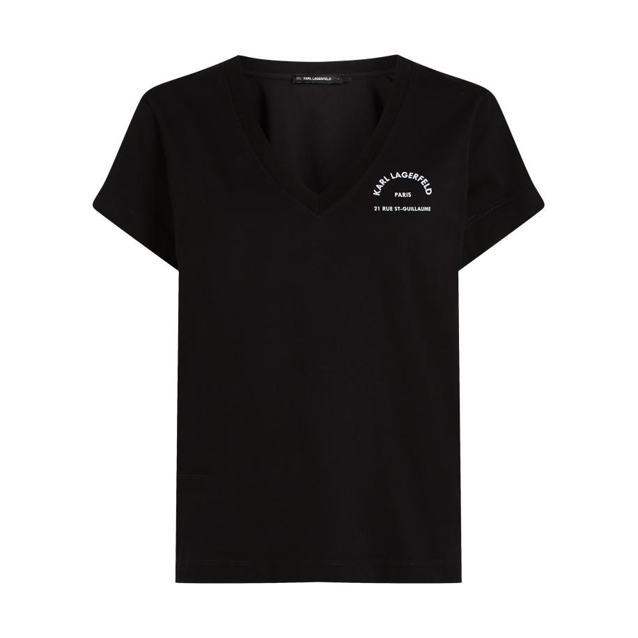 Karl Lagerfeld Karl Lagerfeld Shirt Rue St-Guillaume zwart / wit -