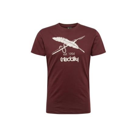 Iriedaily Iriedaily Shirt Harpoon Flag bordeaux / wit