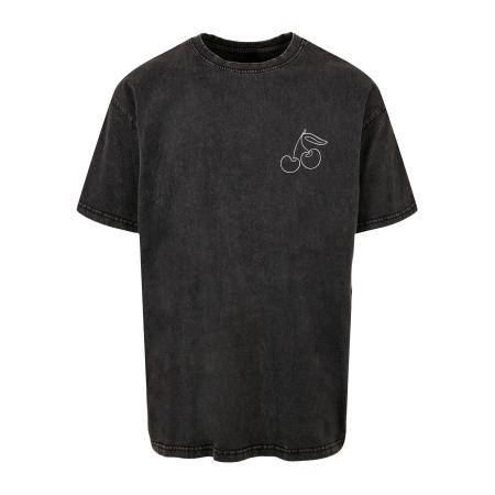 Merchcode Merchcode Shirt Cherry zwart / wit