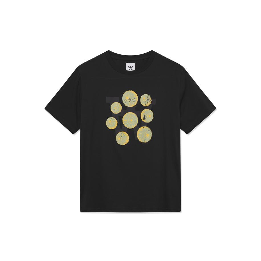 WOOD WOOD Shirt Ace Eyes geel / mintgroen / zwart Zwart