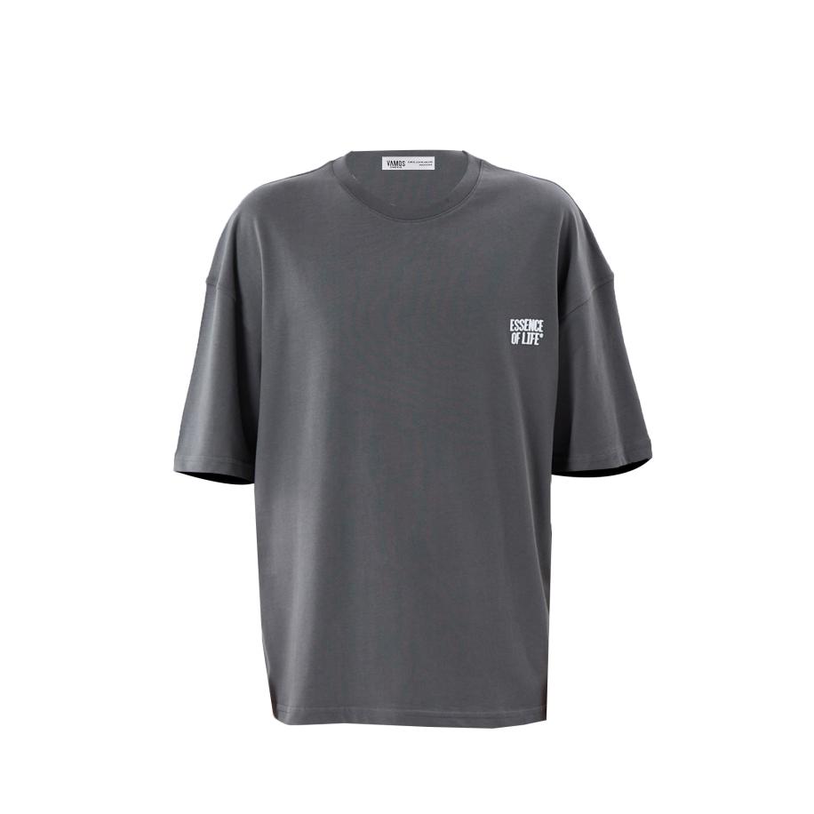 VAMOS CLO Shirt blauw / grijs Grijs