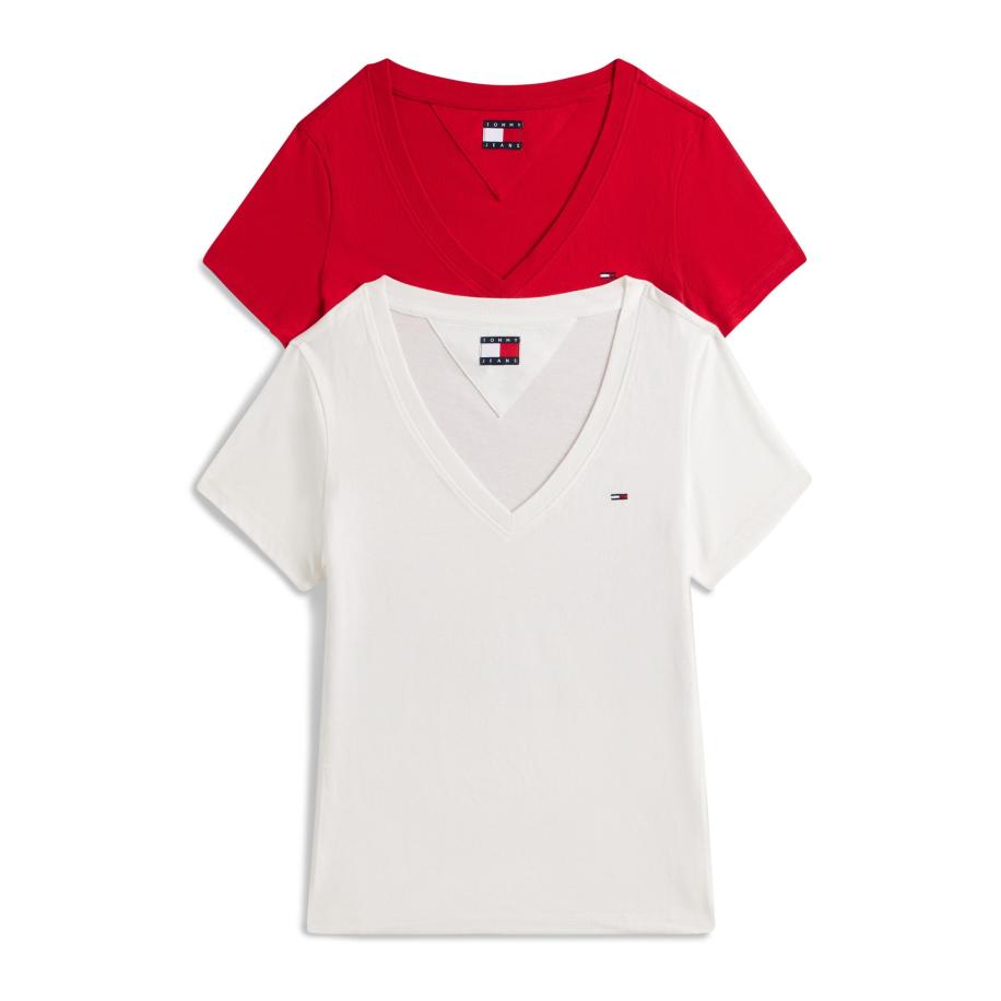 Tommy Jeans Tommy Jeans Shirt rood / wit -
