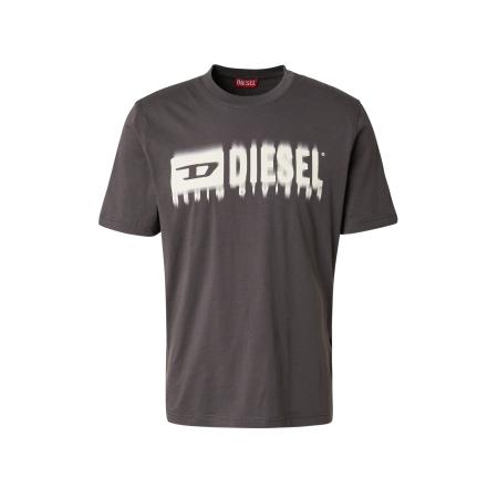 Diesel DIESEL Shirt T-ADJUST-Q7 antraciet / wit