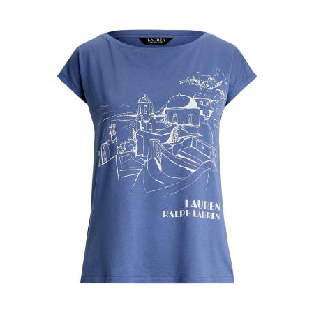 Lauren Ralph Lauren Lauren Ralph Lauren Shirt duifblauw / offwhite