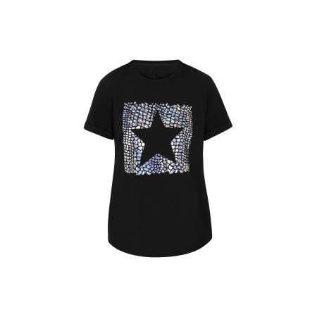 NALLY NALLY Shirt zwart / zilver